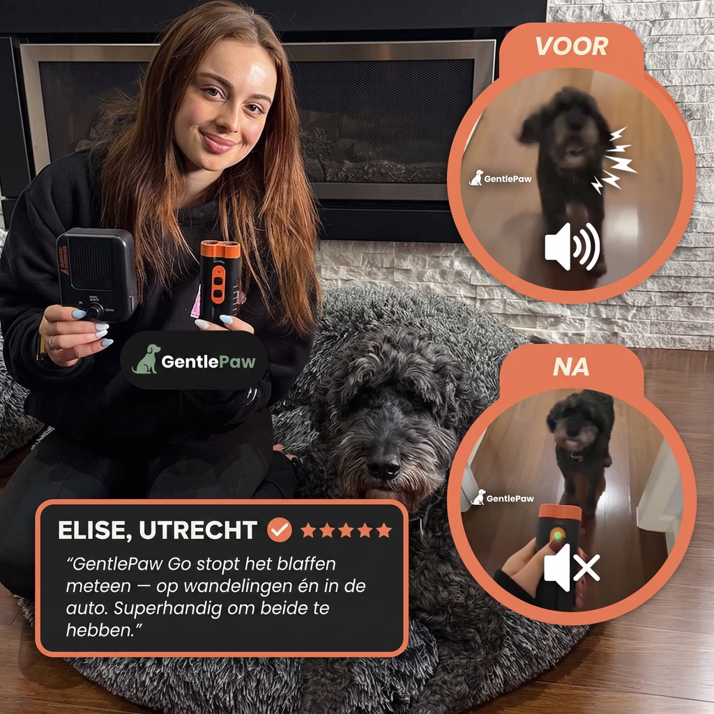 GentlePaw Go™ | Hondenfluisteraar Blafcontrole Apparaat