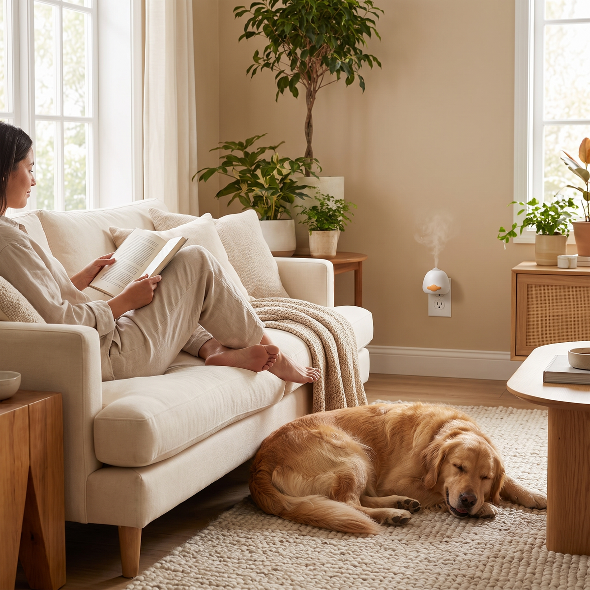 Een diffuser die je hond kalmeert. Niet straft.
